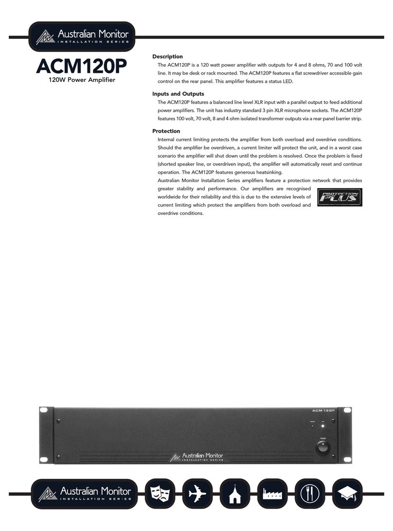 AUSTRALIAN MONITOR ACM120P specification