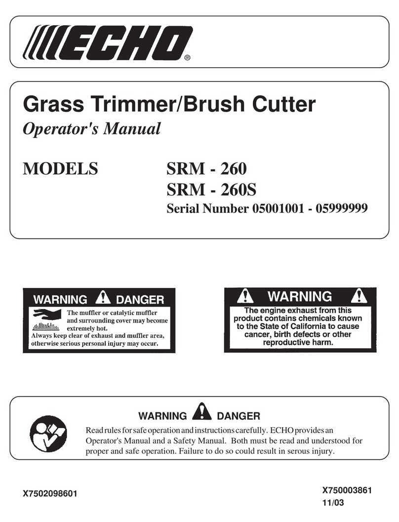 Echo SRM-260 - 11-03 User manual
