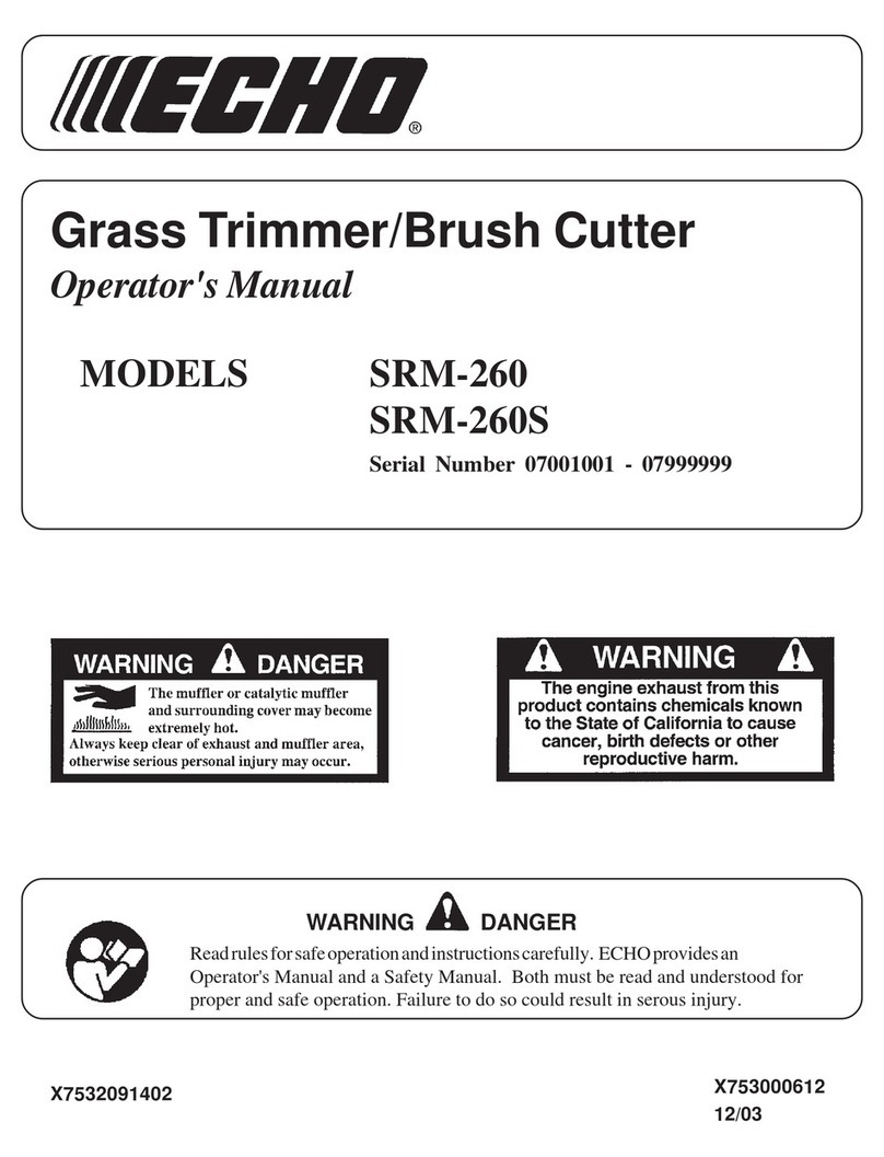 Echo SRM-260 - 12-03 Operator's manual