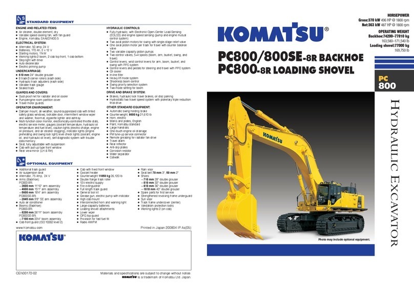 Komatsu PC800-8R - User manual