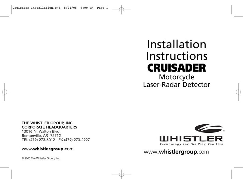 Whistler Cruisader installation instructions