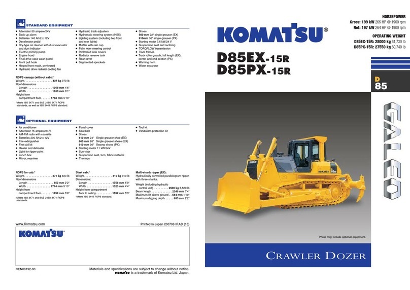 Komatsu D85EX_15R - D85PX-15R User guide