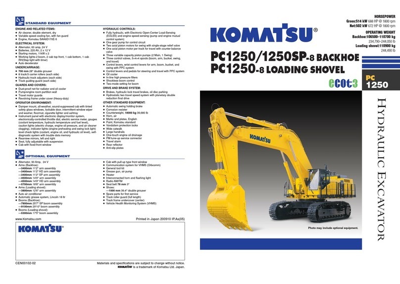 Komatsu PC1250 - brochure