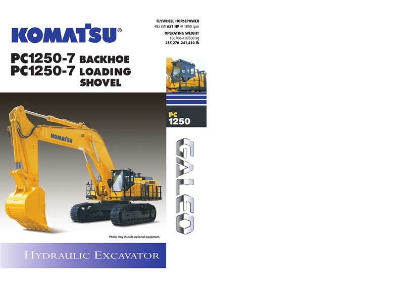 Komatsu Galeo PC1250-7 Backhoe User manual