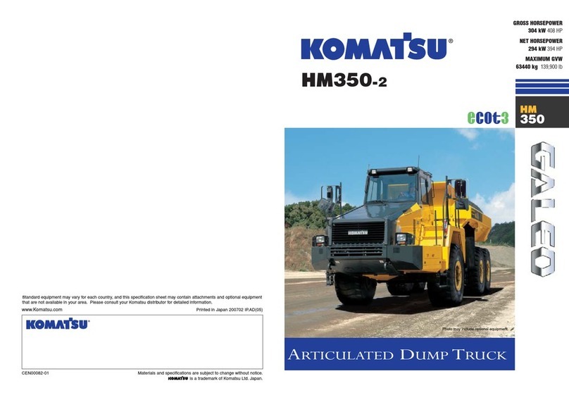 Komatsu HM350-2 brochure