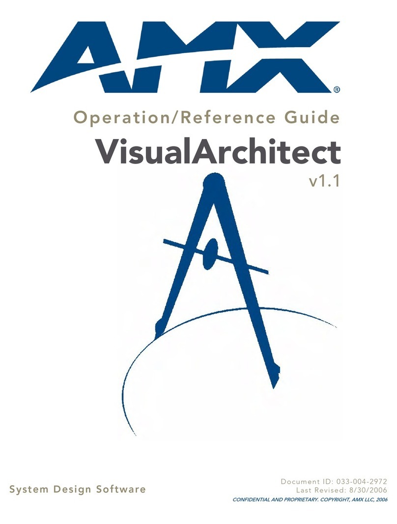 AMX VISUALARCHITECT 1.1 User manual