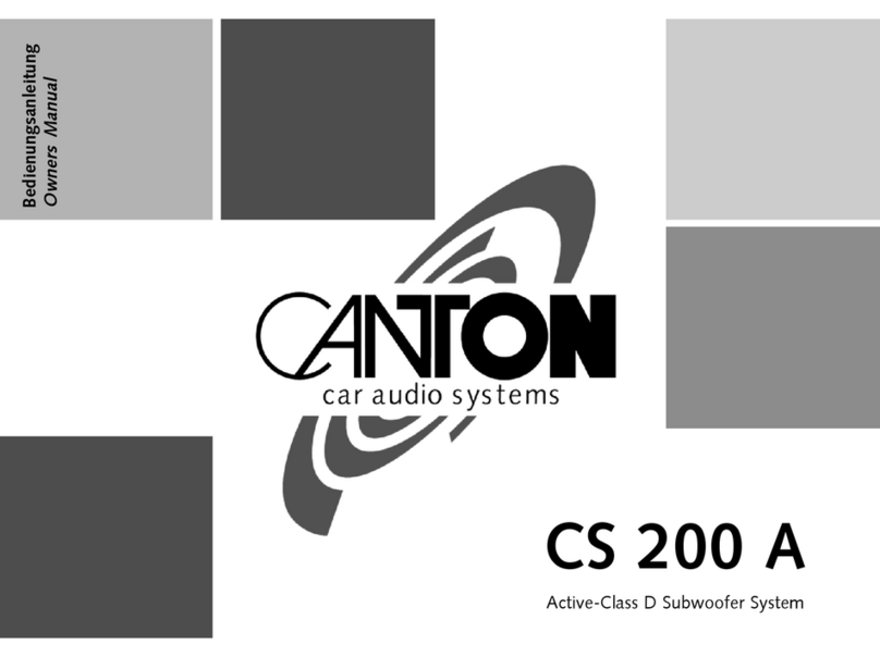 Canton CS 200 A manual