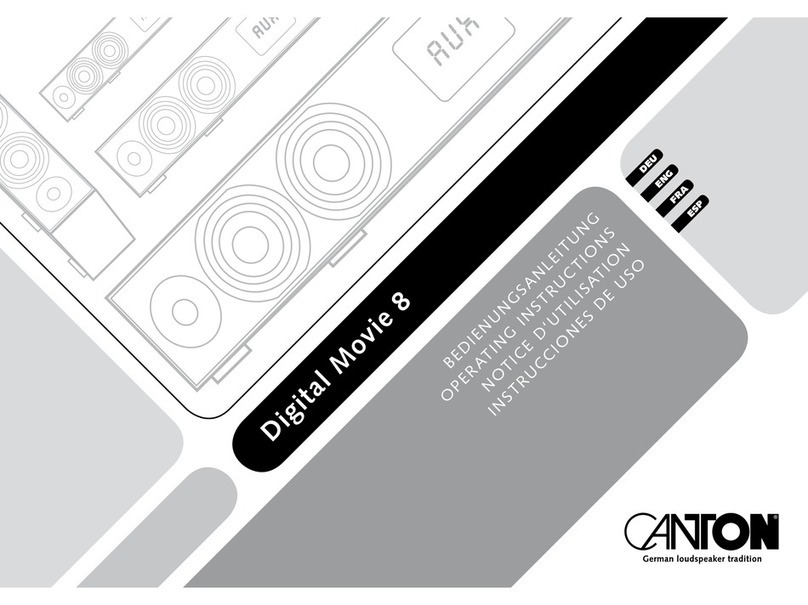 Canton DIGITAL MOVIE 8 User manual