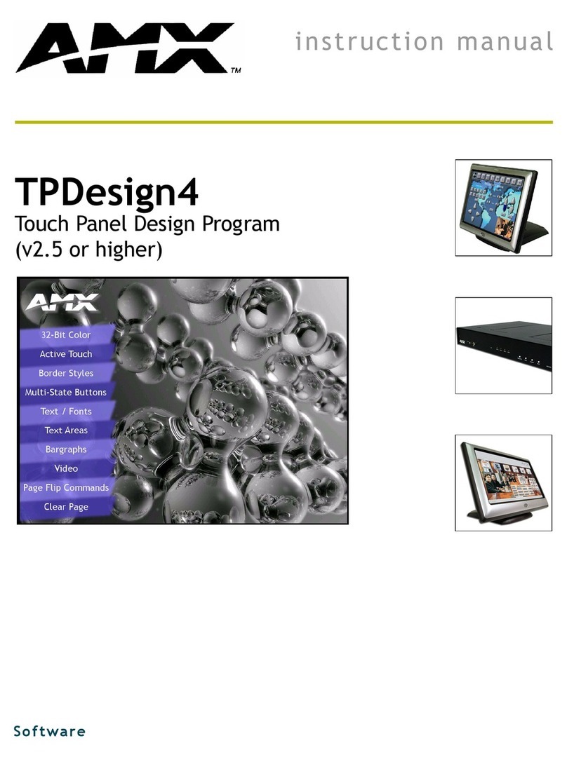 AMX TPDESIGN4 V2.5 User manual