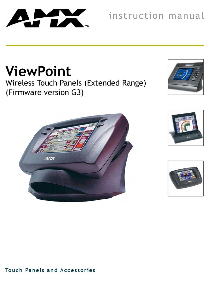 AMX VIEWPOINT WIRELESS TOUCH PANELS (G3... User manual