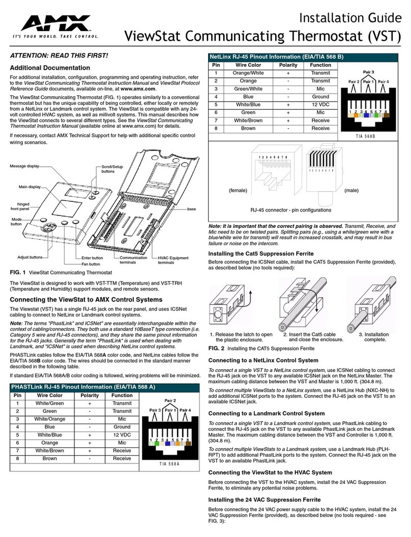 AMX ViewStat User manual