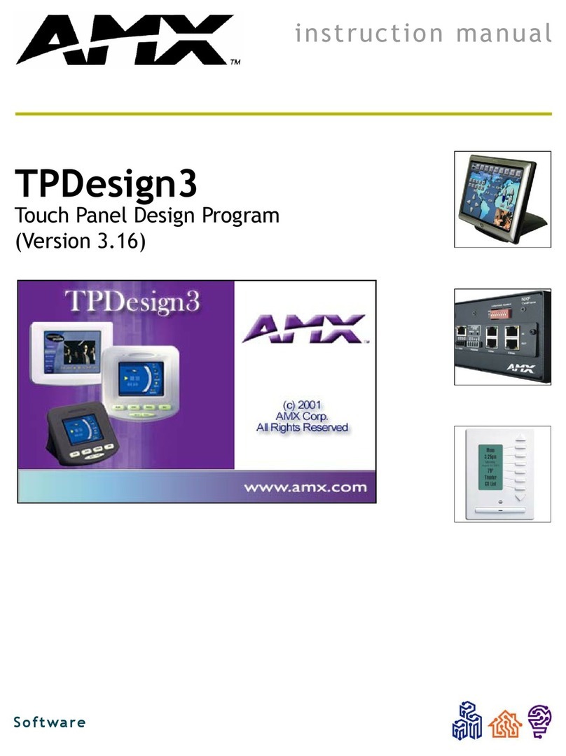 AMX TPDESIGN3 V3.16 User manual AMX TPDESIGN3 V3.16 User manual