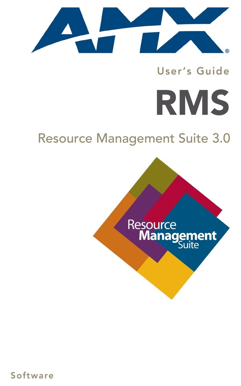 AMX RMS 3.0 User manual