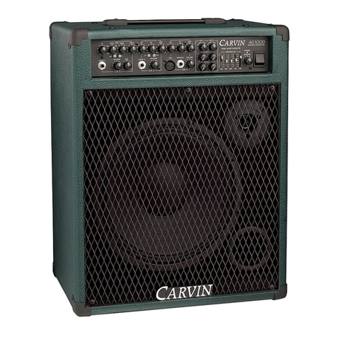 CARVIN AG100D operating manual