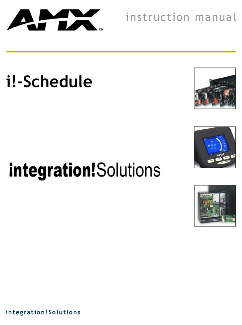 AMX I!-SCHEDULE User manual