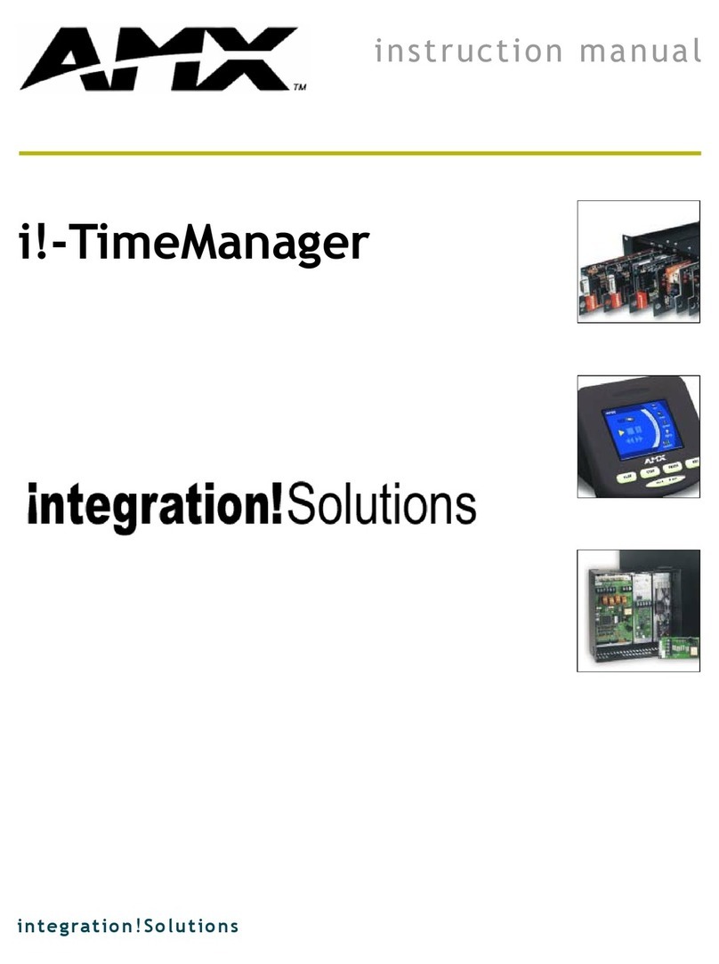AMX I!-TIMEMANAGER instruction manual