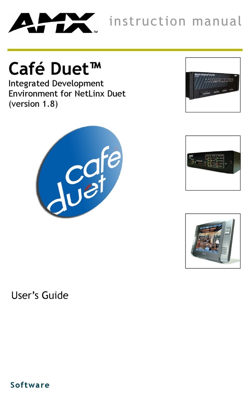 AMX CAFE DUET V1.8 instruction manual AMX CAFE DUET V1.8 instruction manual