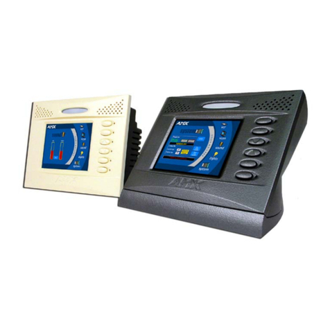 AMX COLOR TOUCH PANELS WITH AUDIO (G3 FIRMWARE) User manual