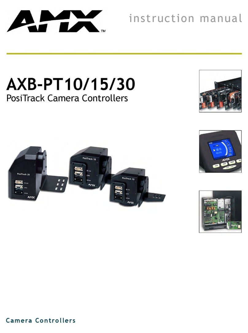 AMX AXB-PT101530 POSITRACK CAMERA CONTROLLER User manual