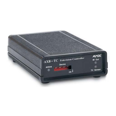 AMX AXB-TCTCR TELEVISION CONTROLLERRECEIVER User manual