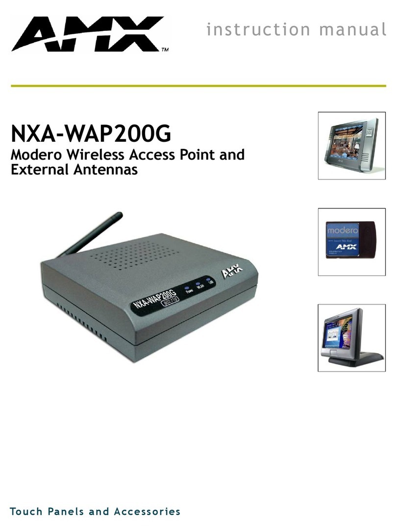 AMX Modero NXA-WAP200G User manual