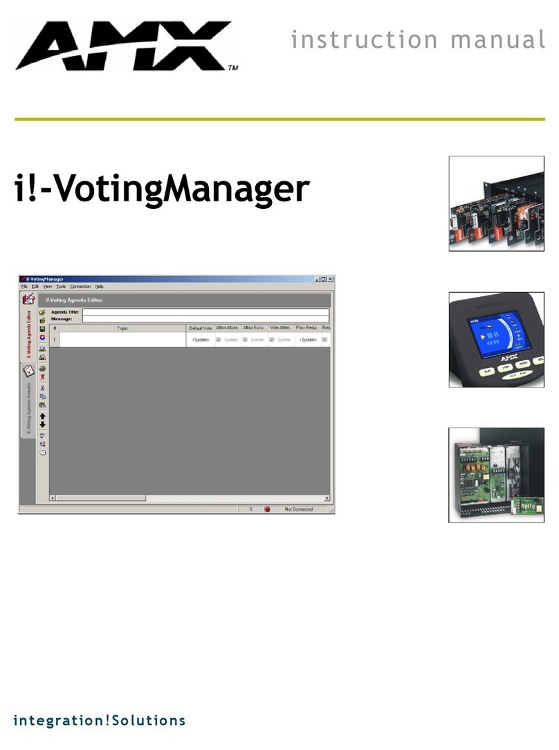 AMX NSS-VOTE User manual