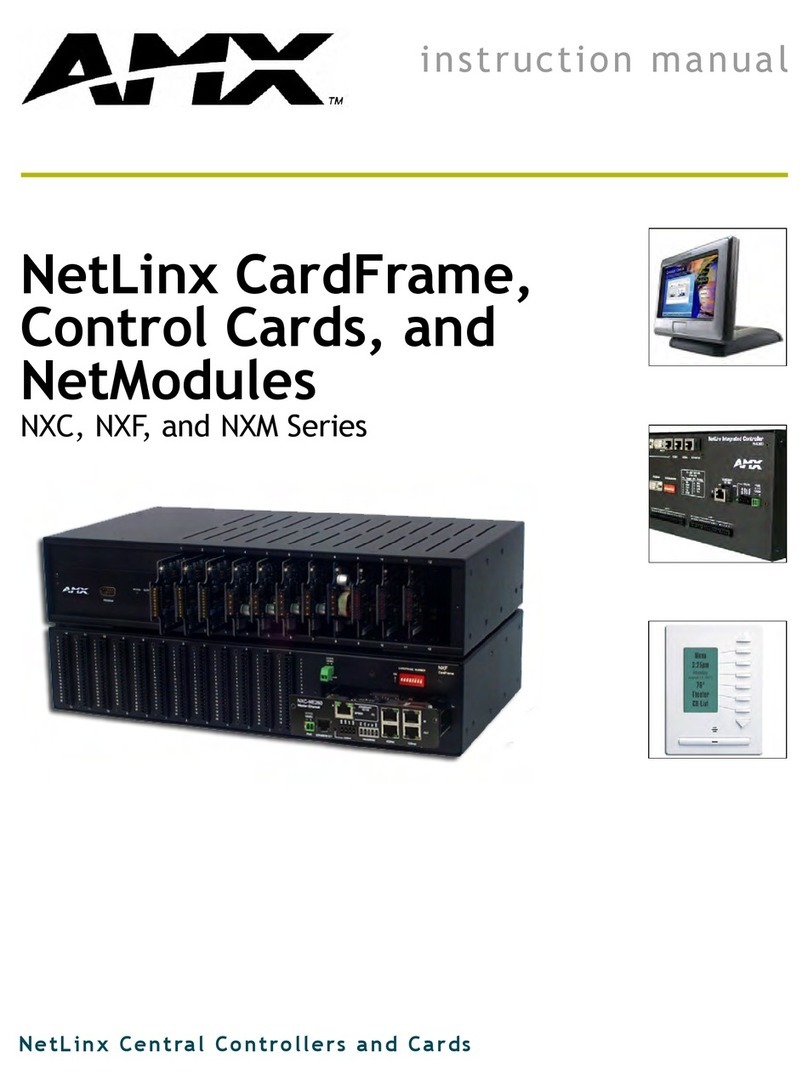 AMX NETLINX CARDFRAME, CARDS NETMO User manual