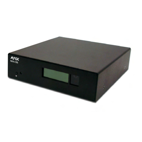 AMX MAX-CSD ENCODER instruction manual