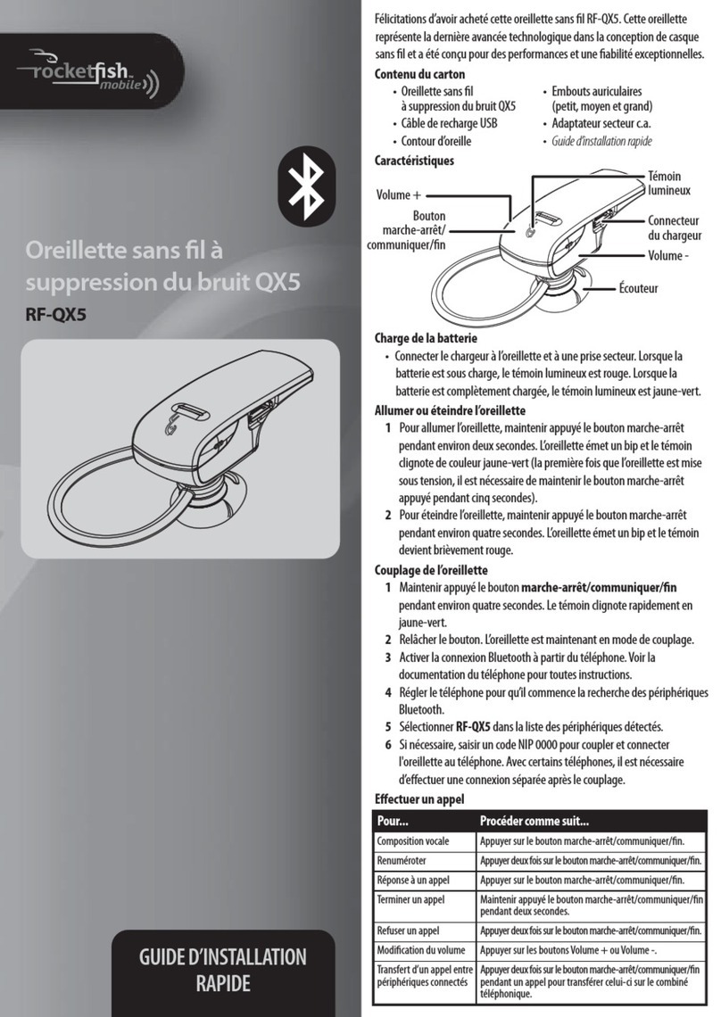 Rocket Fish RF-QX5 Guide d'installation rapide