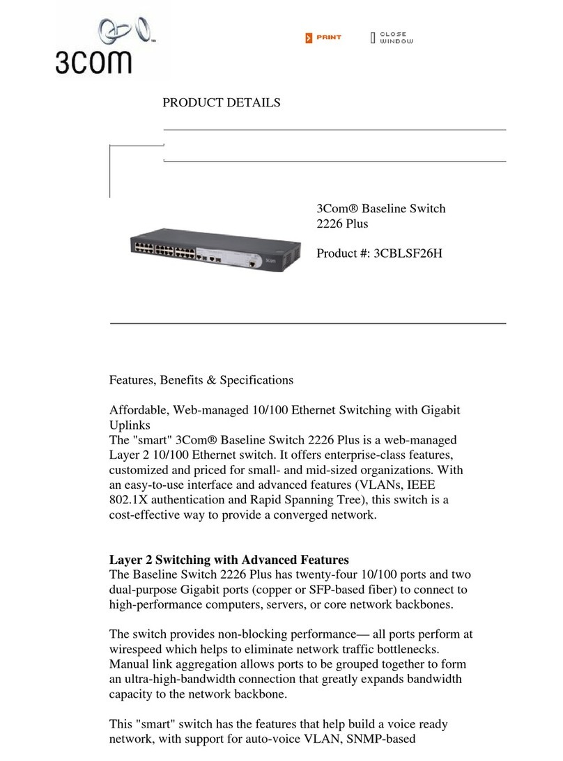 3Com Baseline 2226 Plus Installation guide