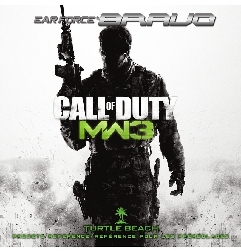 Turtle Beach Ear Force Bravo Reference card