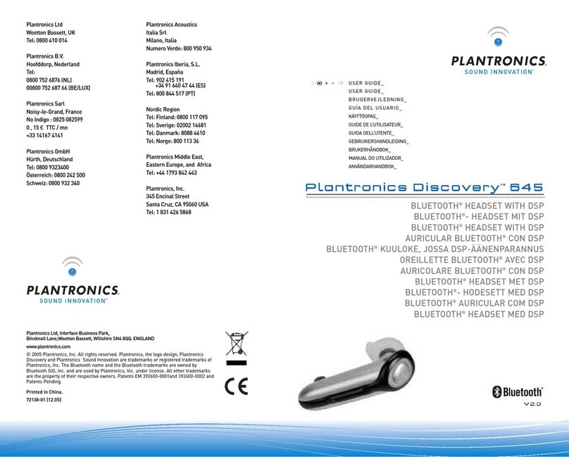 Plantronics Discovery 645 user guide