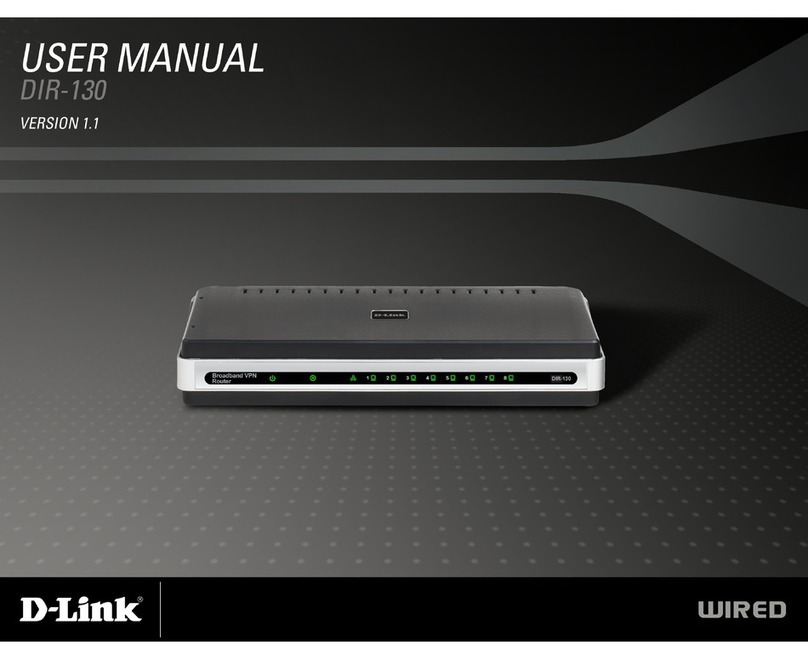 D-Link DIR-130 - Broadband VPN Router user manual D-Link DIR-130 - Broadband VPN Router user manual