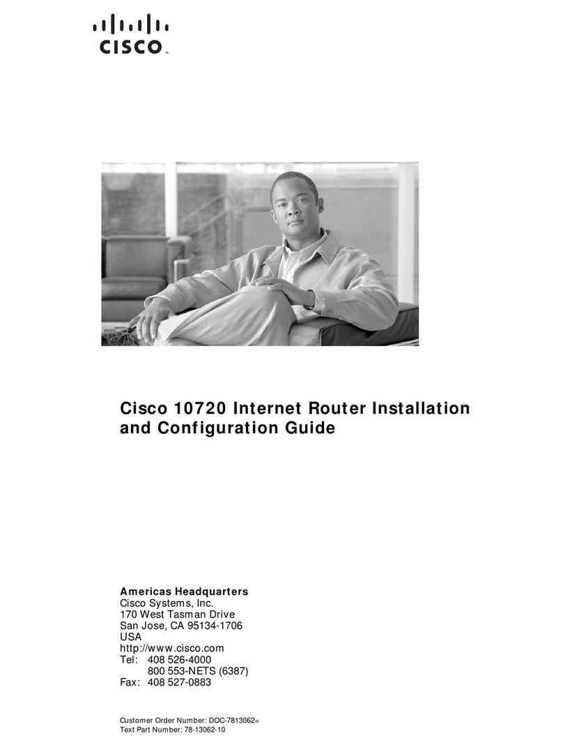 Cisco 10720 Series Operator's manual Cisco 10720 Series Operator's manual