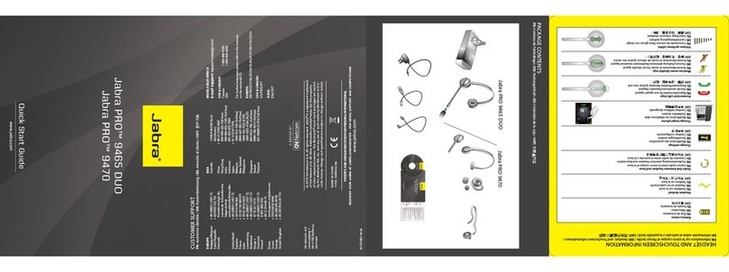 Jabra PRO 9470 quick start guide