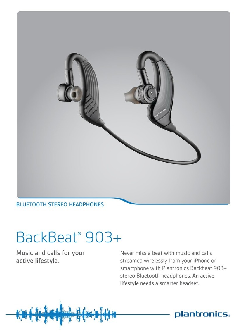 Plantronics BackBeat 903 User manual