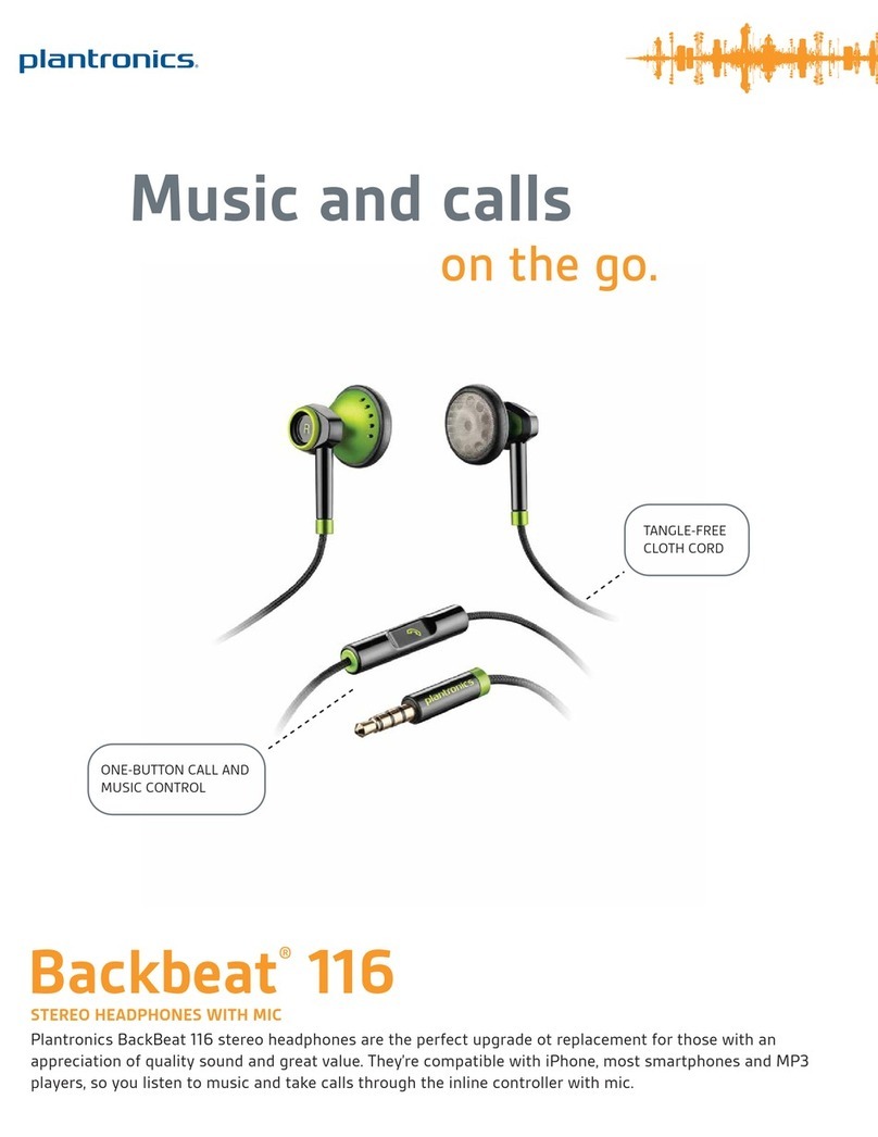 Plantronics BackBeat 116 User manual
