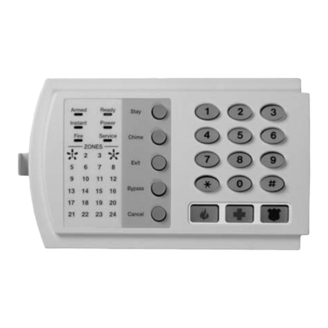 GE NX-1308E - Caddx 8 Zone LED Keypad Installation and startup guide