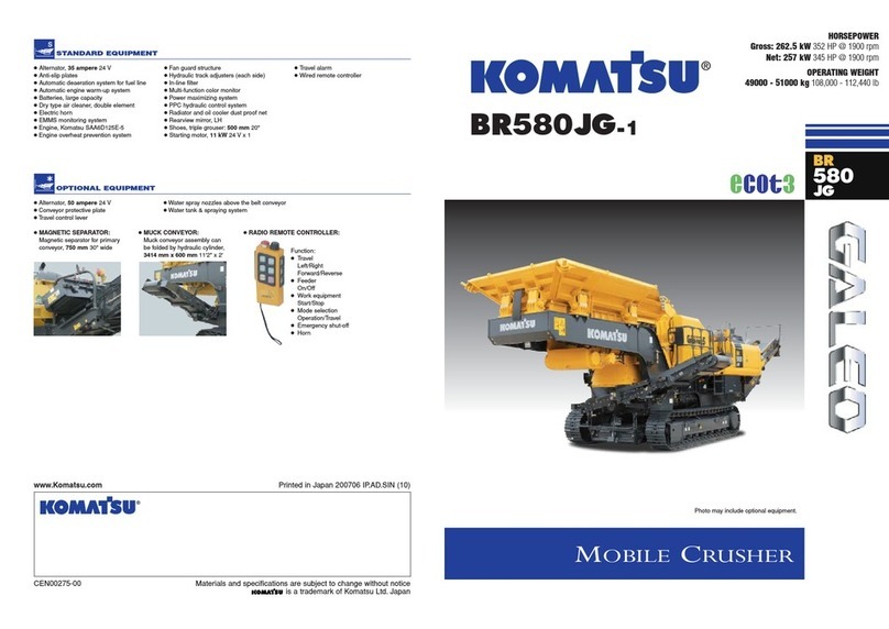 Komatsu BR580JG-1 User manual