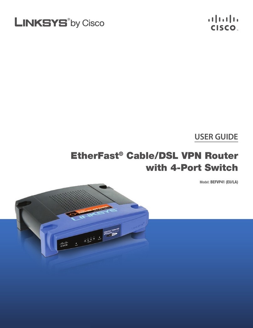 Cisco Linksys EtherFast BEFVP41 user guide