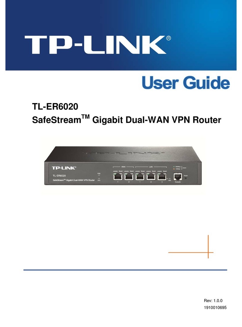 TP-Link SafeStream TL-ER6020 User manual