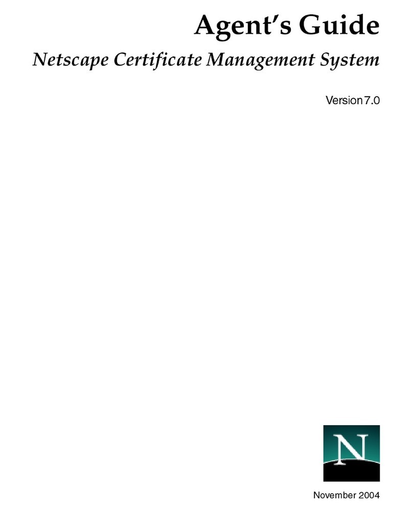 Netscape NETSCAPE MANAGEMENT SYSTEM 7.0 - AGENT GUIDE User manual Netscape NETSCAPE MANAGEMENT SYSTEM 7.0 - AGENT GUIDE User manual