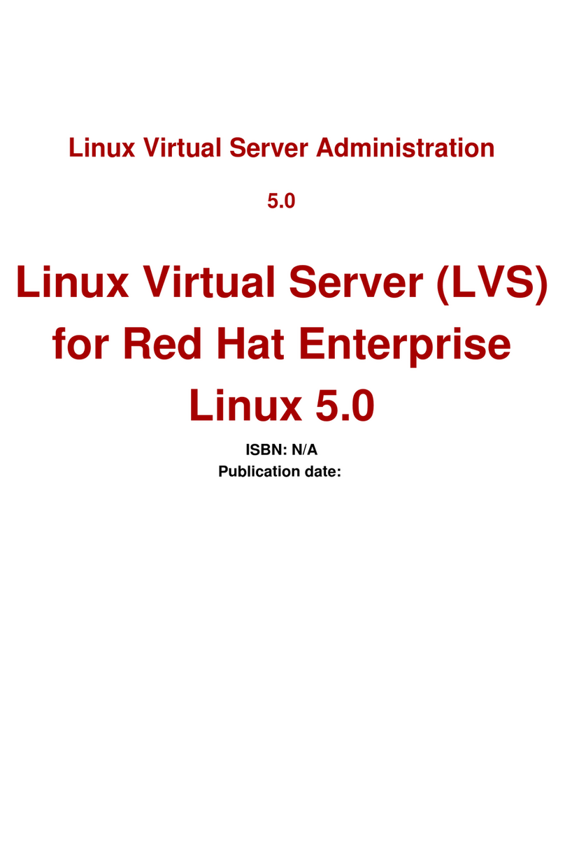 Red Hat LINUX VIRTUAL SERVER 5.0 - ADMINISTRATION User manual