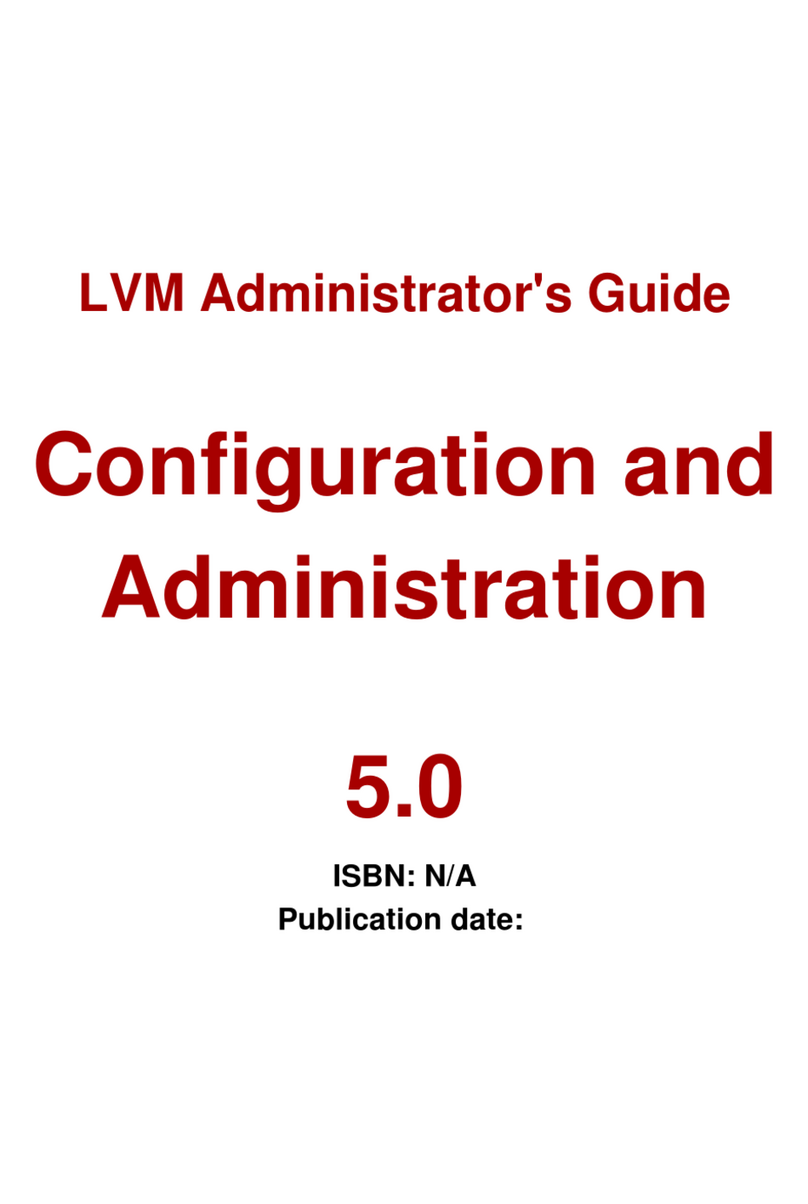 Red Hat LVM ADMINISTRATOR 5.0 Administrator's guide