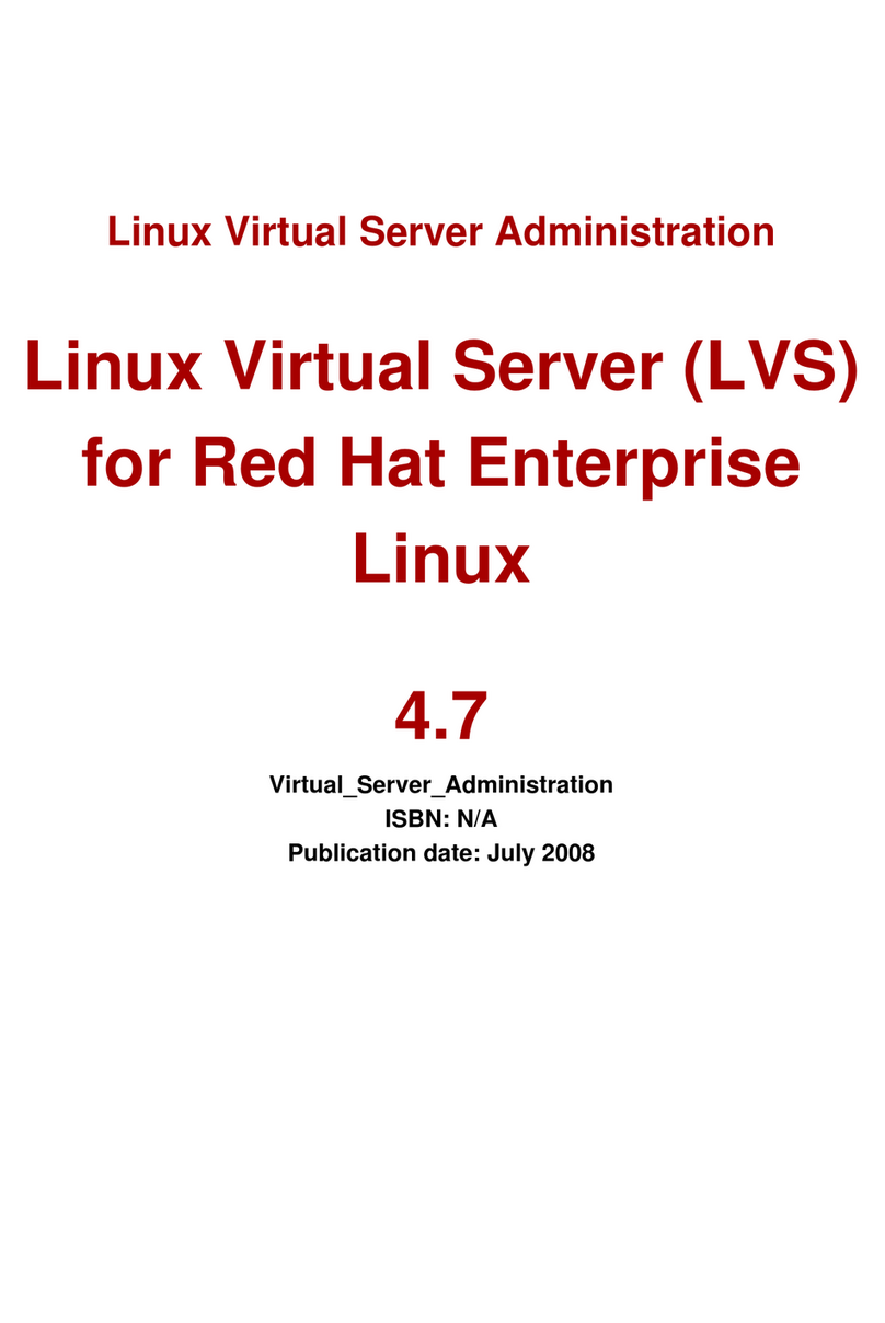 Red Hat LINUX VIRTUAL SERVER 4.7 - ADMINISTRATION User manual