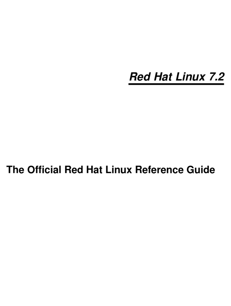 Red Hat LINUX 7.2 - OFFICIAL LINUX CUSTOMIZATION... User manual Red Hat LINUX 7.2 - OFFICIAL LINUX CUSTOMIZATION... User manual