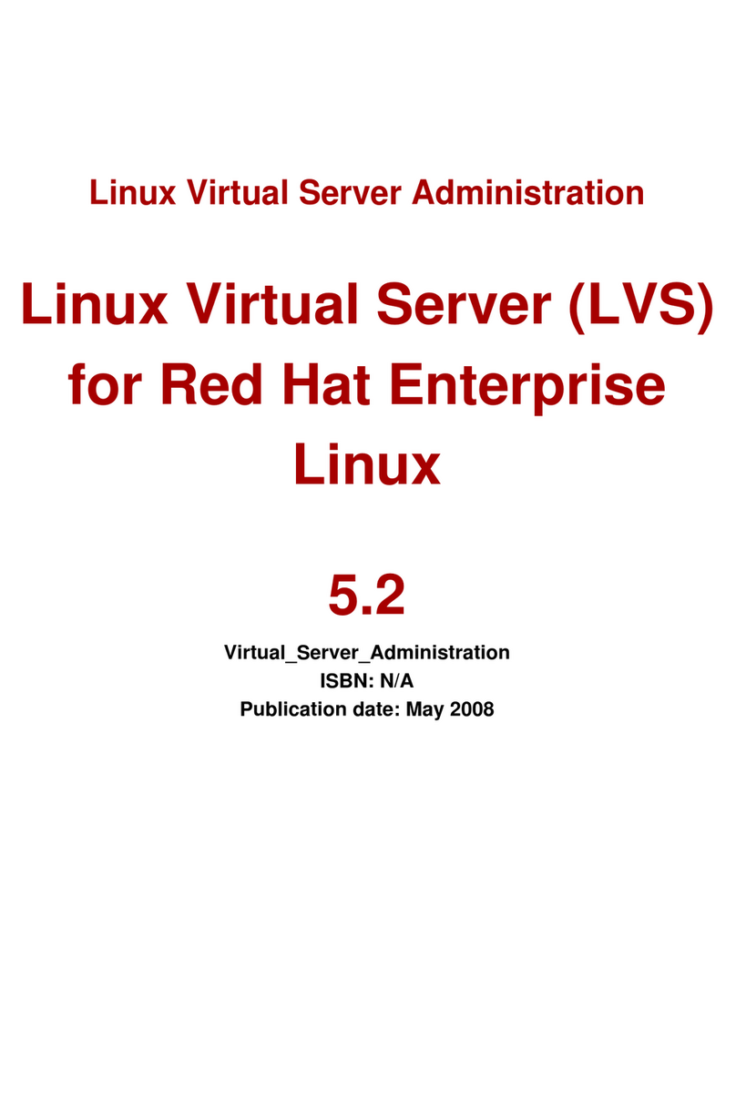 Red Hat LINUX VIRTUAL SERVER - FOR ENTERPRISE LINUX 5.2 REV... manual Red Hat LINUX VIRTUAL SERVER - FOR ENTERPRISE LINUX 5.2 REV... manual