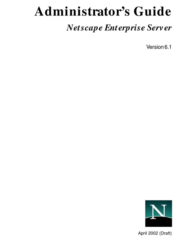 Netscape NETSCAPE ENTREPRISE SERVER 6.1 - 04-2002... Administrator's guide