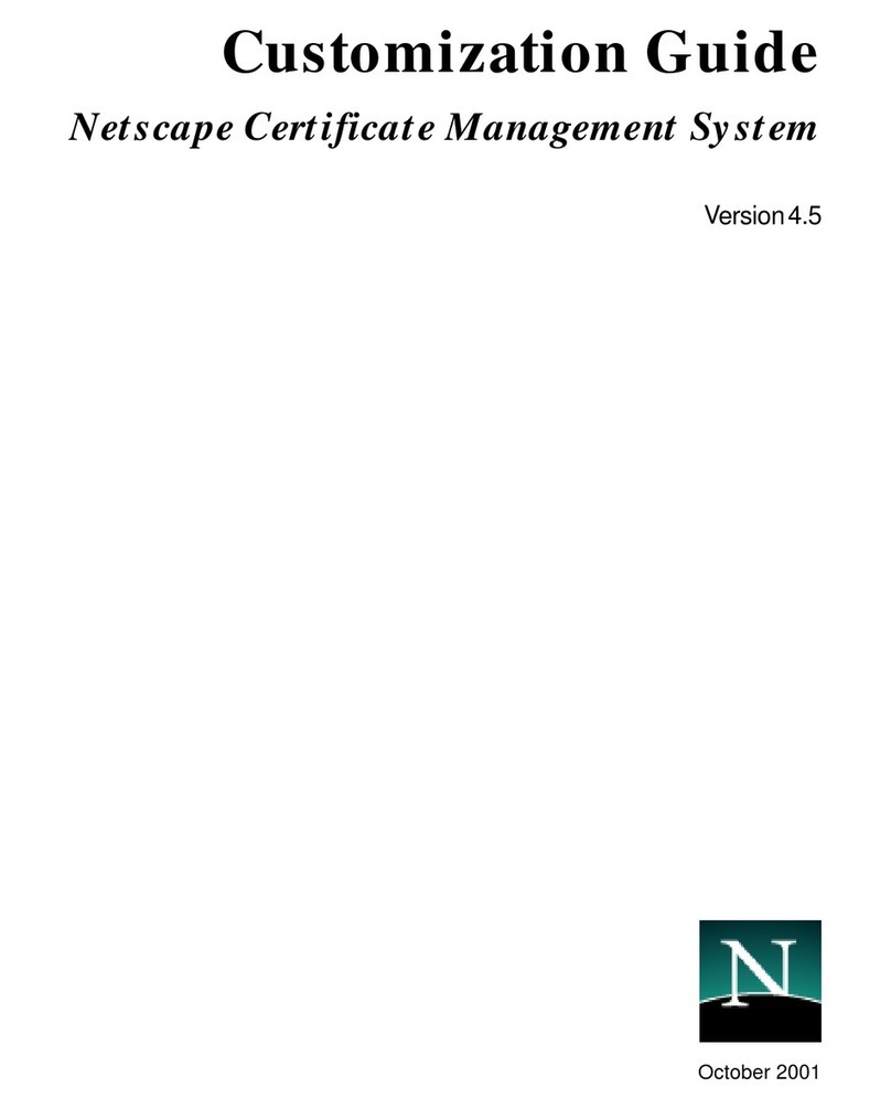 Netscape NETSCAPE MANAGEMENT SYSTEM 4.5 - CUSTOMIZATION... User manual Netscape NETSCAPE MANAGEMENT SYSTEM 4.5 - CUSTOMIZATION... User manual