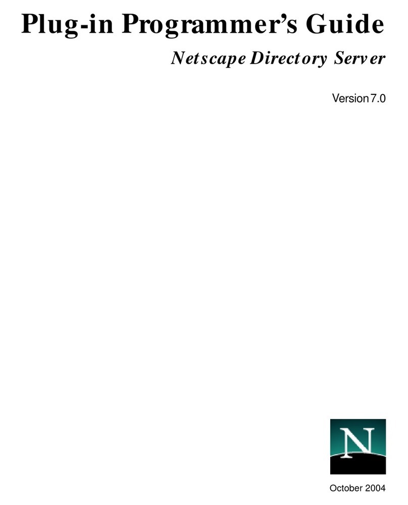 Netscape NETSCAPE DIRECTORY SERVER 7.0 - PLUG-IN User manual